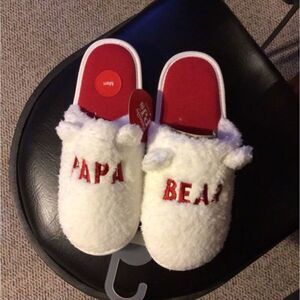 🆕Mens Christmas Papa Bear Slippers